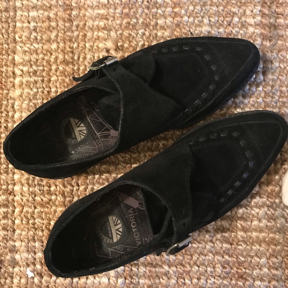 UNDERGROUND APOLLO – CREEPER – BLACK SUEDE – SINGLE SOLE size uk 7 (EU 41)
